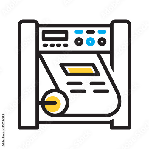 Vector multi color icon for Printing house