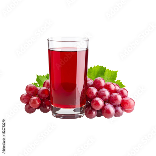 Wallpaper Mural Refreshing red grape drink with fresh berries and ripe fruit Torontodigital.ca