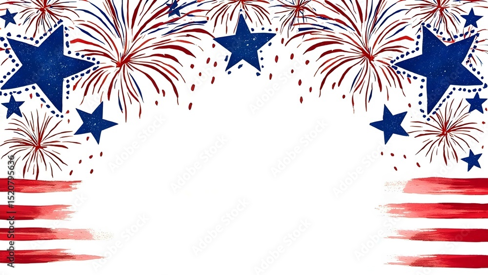 Obraz premium Happy Independence Day, America!