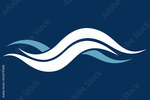 vector illustration of a wave