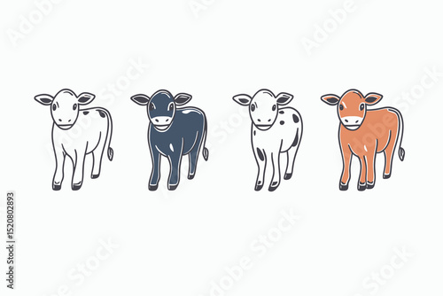 set of funny cow