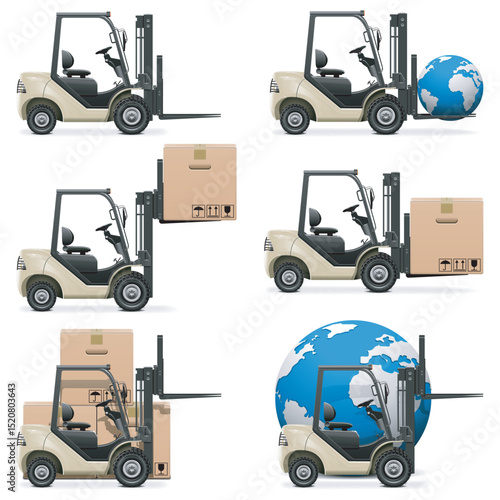 forklift truck and forklift shipping