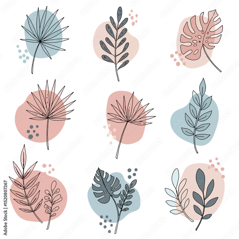 Fototapeta premium Seamless Monochrome Floral Pattern. Hand Drawn Floral Texture, Decorative Flowers, Coloring Book.