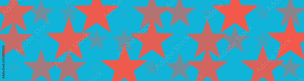Obraz premium Abstract Star Pattern on Blue Background