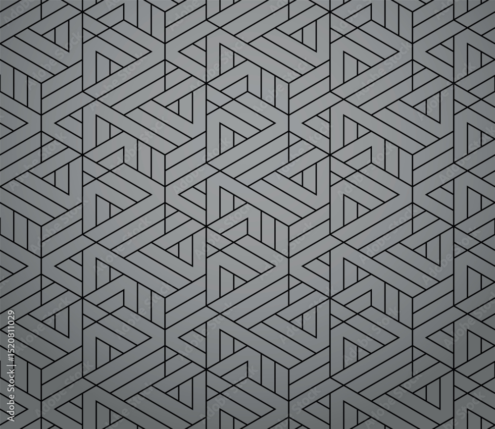 Abstract geometric pattern with stripes, lines. Seamless vector background. Gray and black ornament. Simple lattice graphic design Abstract geometric pattern with stripes, lines. Seamless vector background. Gray and black ornament. Simple lattice graphic design