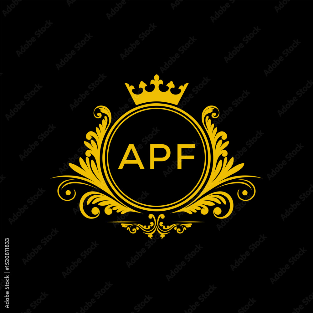 Naklejka premium Initial API Letter Linked Logo for business and company identity. Modern API Letter Logo Vector Template with modern trendy golden logo. 