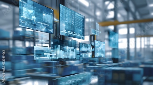 Supply chain logistics dashboard with live data visuals