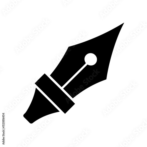 Pen Nib Icon Vector Flat and Clean Look Isolated