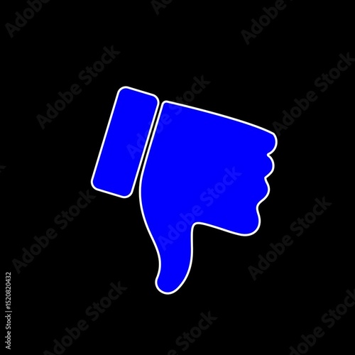 Wallpaper Mural Blue Thumbs Dislike Up and Down  Animation – No Background UI Element for Video Editing Torontodigital.ca