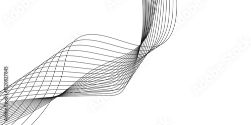 Abstract black background with a glowing abstract waves. Abstract wave element for design. Digital frequency track equalizer, Futuristic background design. Long exposure, Light painting photography.