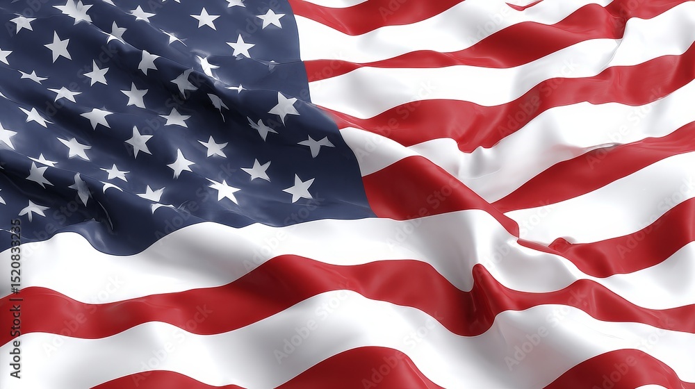 Obraz premium Celebrating flag day and memorial day with the american flag usa flag display in a vibrant environment