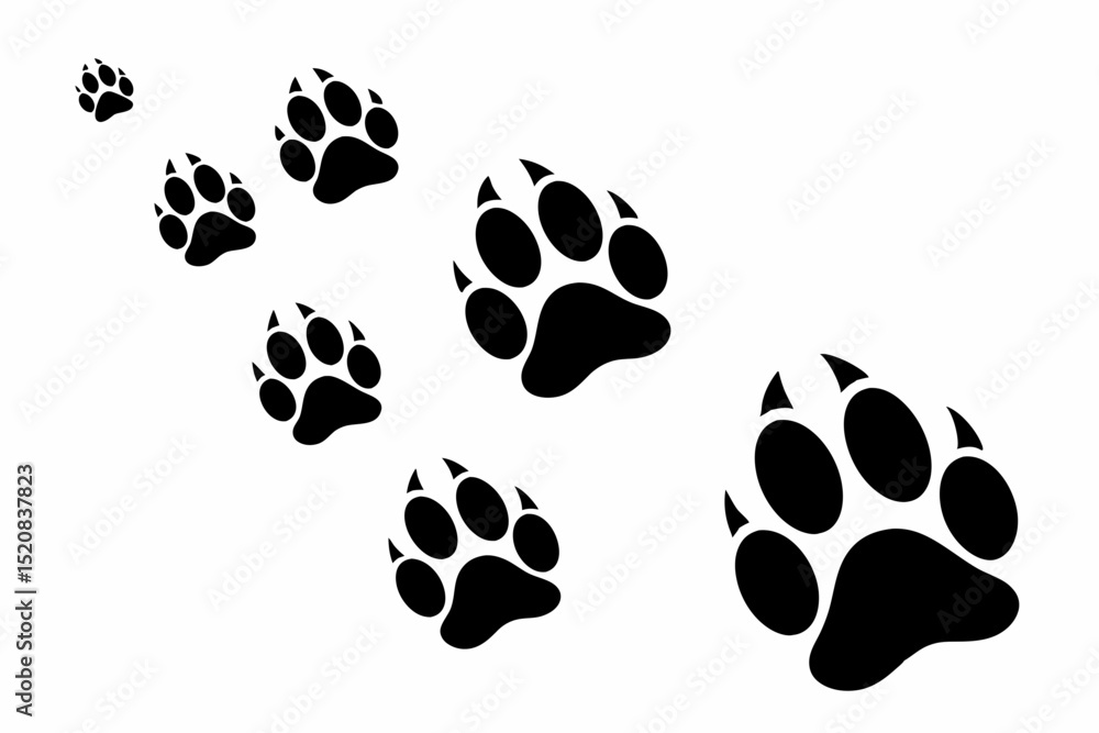 Fototapeta premium animal paw print