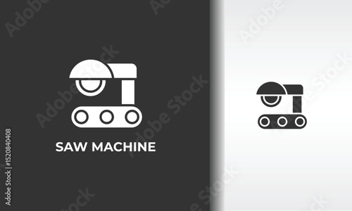 Saw Machine Vector, Icon Or Logo Sign Isolated Symbol Illustration