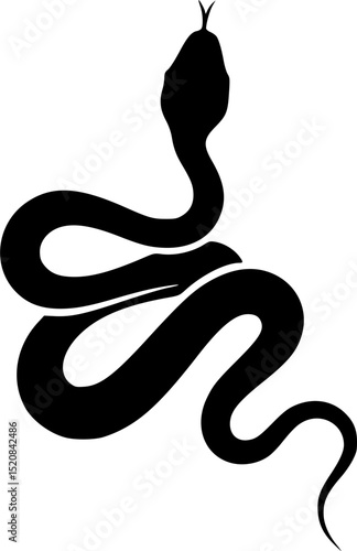 Wallpaper Mural snake, silhouette, abstract, black and white, minimalist, simple, modern, graphic design
 Torontodigital.ca