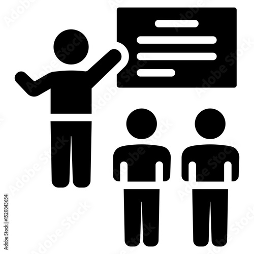 Teacher Glyph Icon