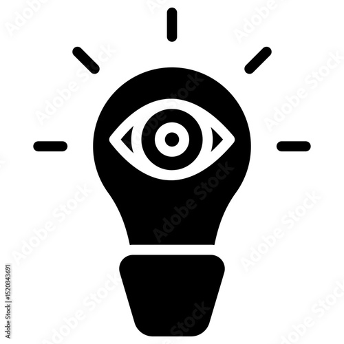 Vision Glyph Icon