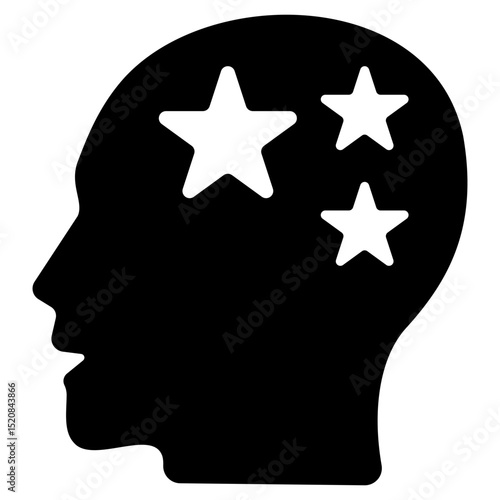 Confidence Glyph Icon