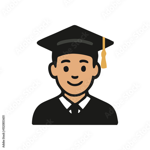 Graduation, scholar illustration, academic cap, diploma joy, school celebration for learning background artwork, university event vector, achievement ceremony image