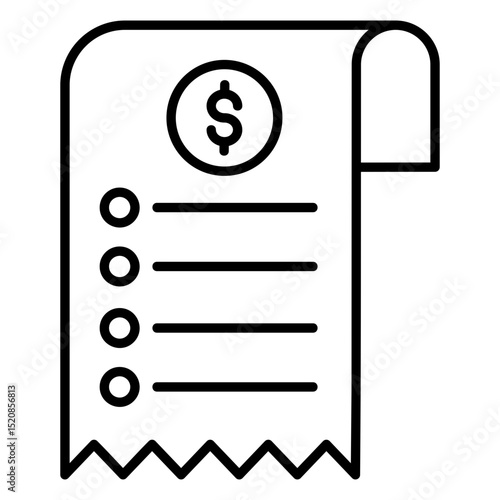 Bill Outline Icon