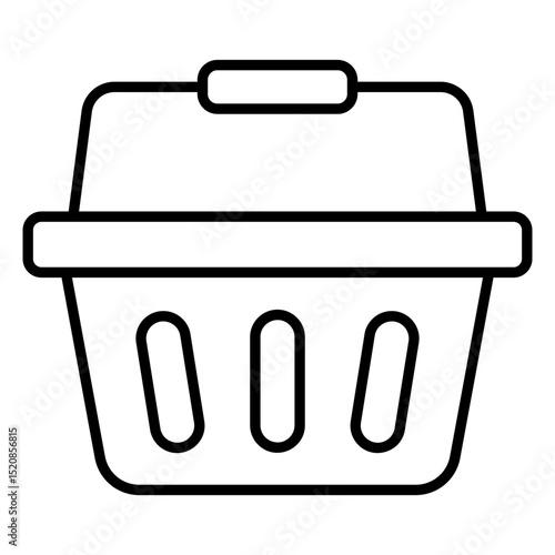 Shopping Basket Outline Icon