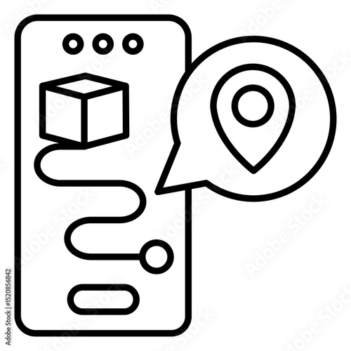 Tracking Outline Icon