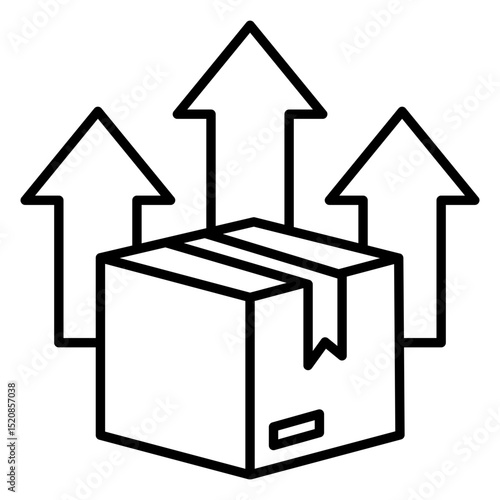 Product Growth Outline Icon