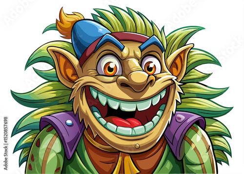 Vector cartoon illustration representing a funny April Fool’s Day prank scene  perfect for greeting cards, social media posts, humor designs, and celebration visuals