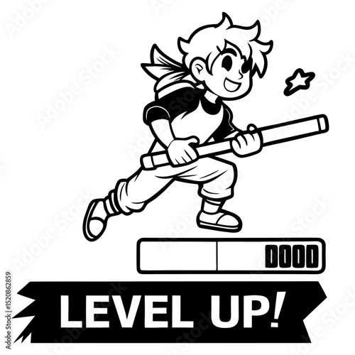 show a gamer avatar in action possibly jumping