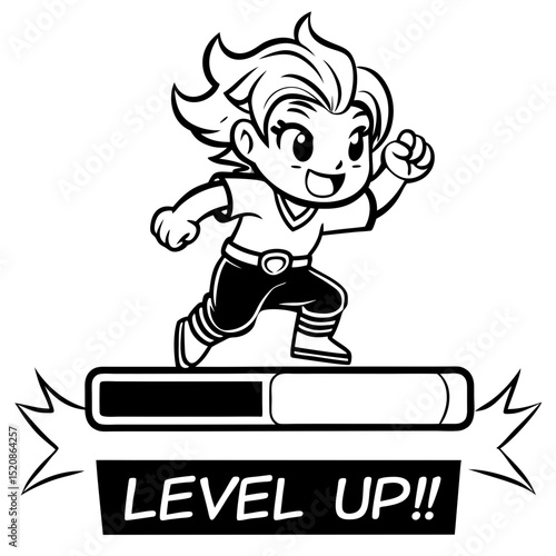 show a gamer avatar in action possibly jumping