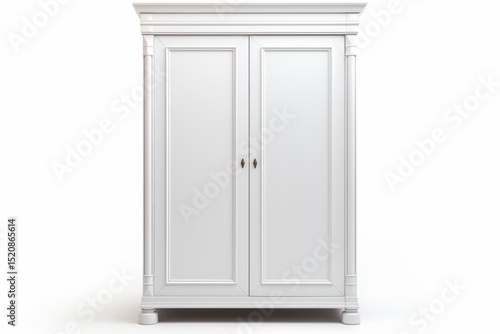 Wallpaper Mural Elegant white wardrobe with classic design for modern interiors in a bright space Torontodigital.ca