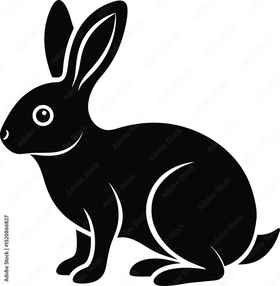 Fototapeta premium vector illustration of a rabbit