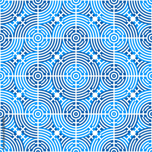 greece flag circle pattern. mandala background for decoration. vector illustration