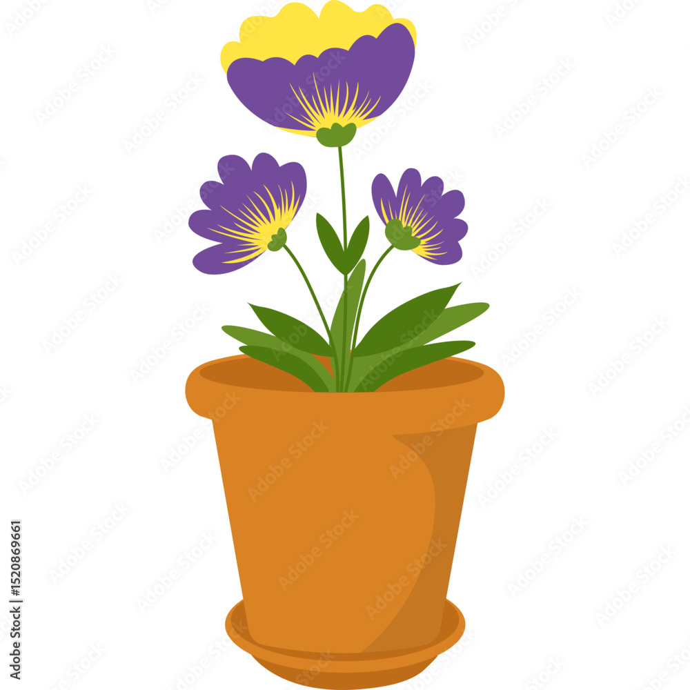 Naklejka premium Spring Flower Illustration