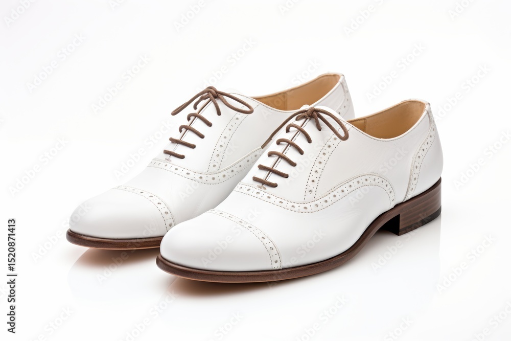 Stylish white dress shoes with detailed stitching for formal occasions Stylish white dress shoes with detailed stitching for formal occasions