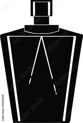 perfume bottle for men silhouette vector 