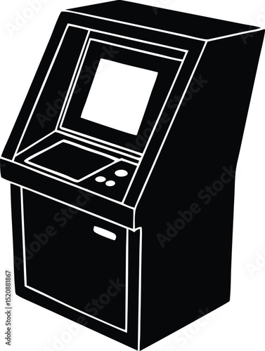  ATM machine or money machine vector illustration