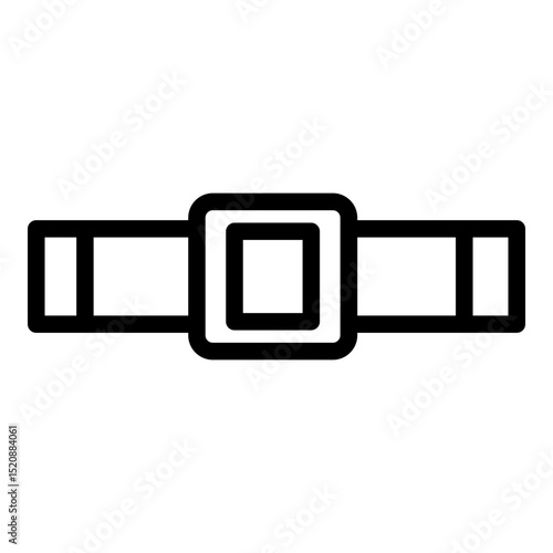 Safety belt icon. Vector line icon