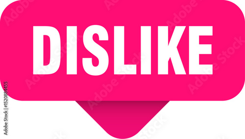 dislike sticker. dislike sign on transparent background
