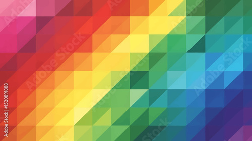Vibrant Abstract Geometric Pattern A Colorful Triangular Design