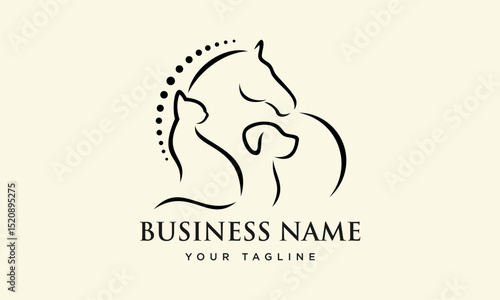 Animal Logo Design Template.
