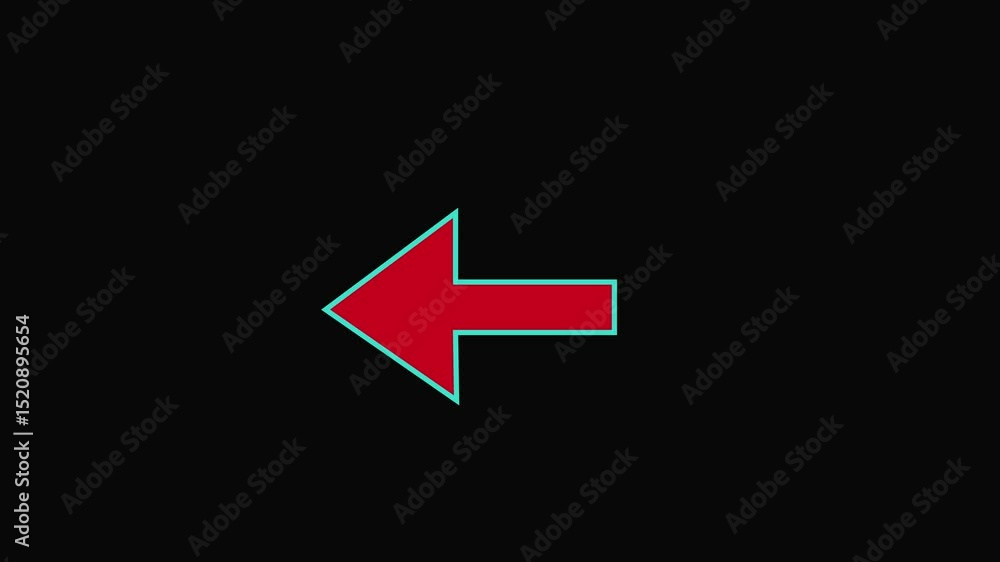 Directional arrow animation.. red color a moving arrow pointing to the left Animated arrow icon pointing left Directional arrow animation.. red color a moving arrow pointing to the left Animated arrow icon pointing left