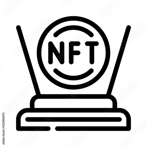 mint nft line icon