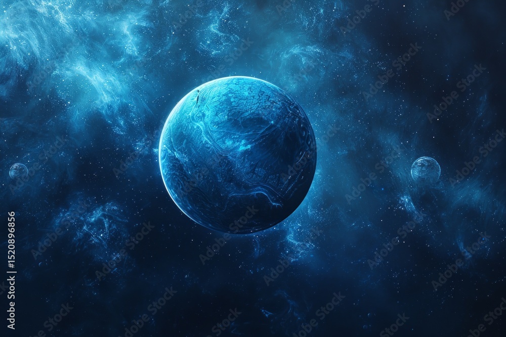 Obraz premium uranus planet in deep space.