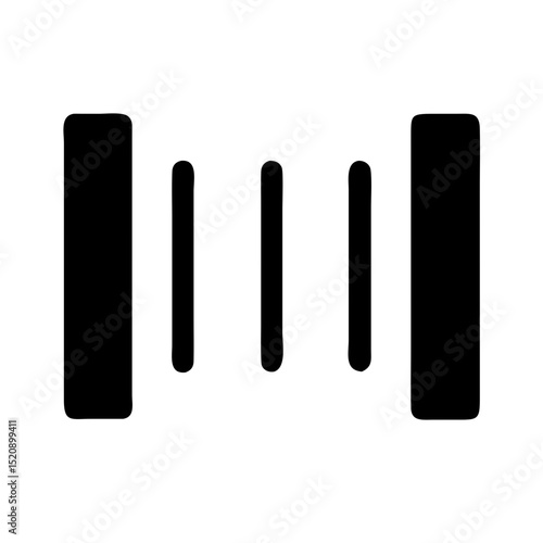 vector illustration of a black and white audio mixer