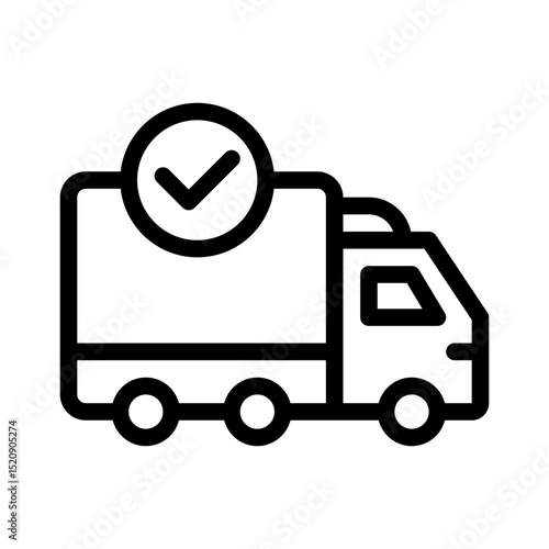 delivery confirmation line icon