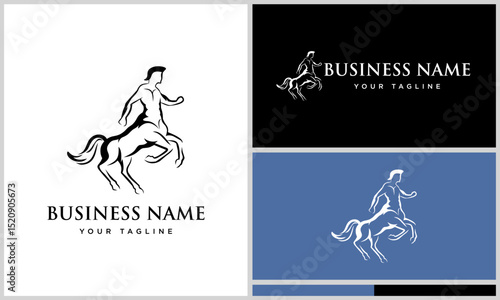 Centaur Logo Design Variations. (2)