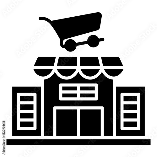 Supermarket Glyph Icon