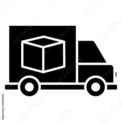 Delivery Truck Glyph Icon