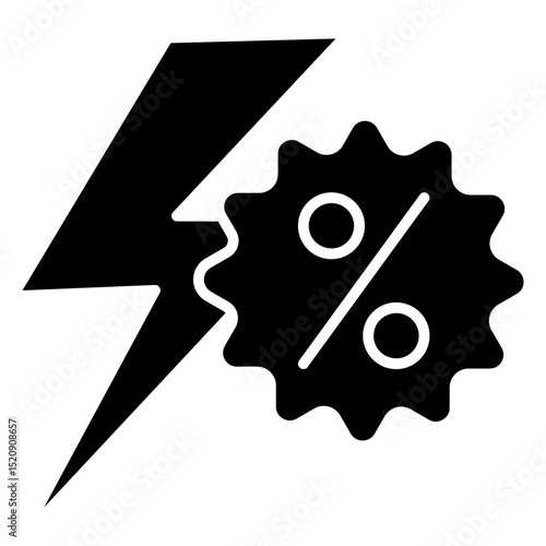 Flash Sale Glyph Icon