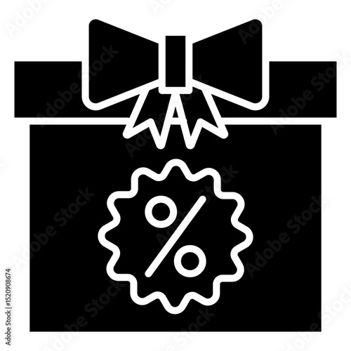 Gift Offer Glyph Icon